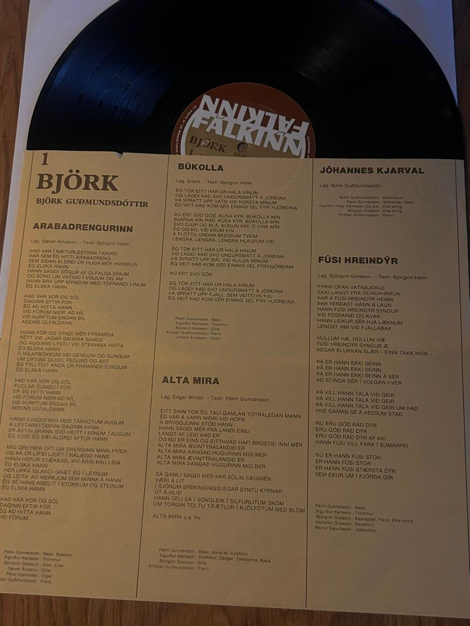 Björk - Björk Lp-original copy from 1977 - Image 4